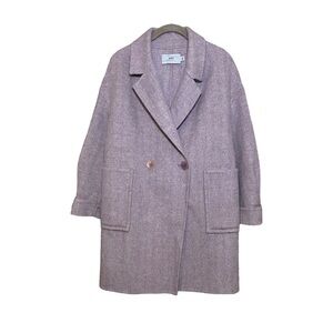 Meilleur Moment Wool Peacoat Size Small Soft Gray Lavender Long Sleeve